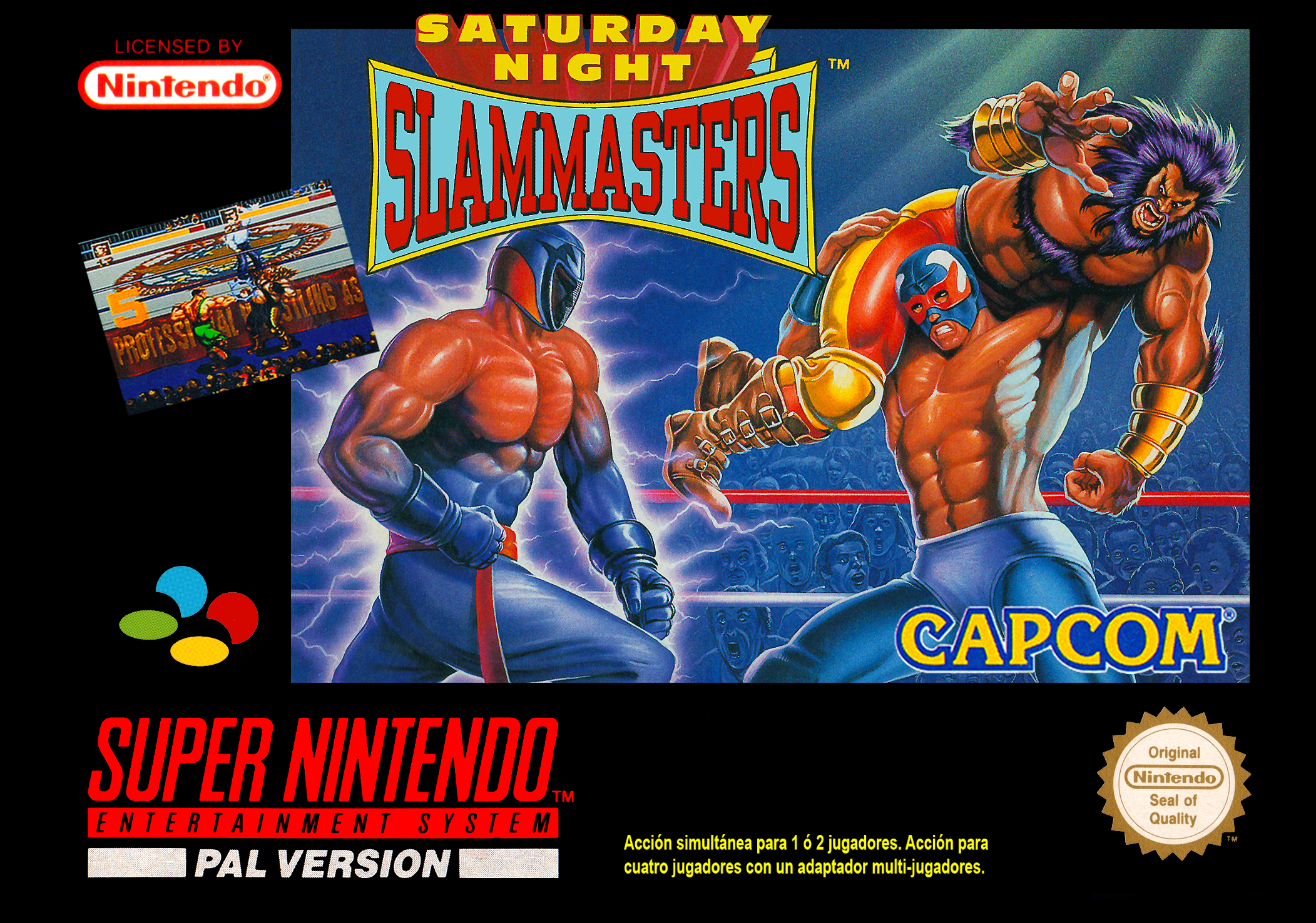 Game | Super Nintendo SNES | Saturday Night Slam Masters