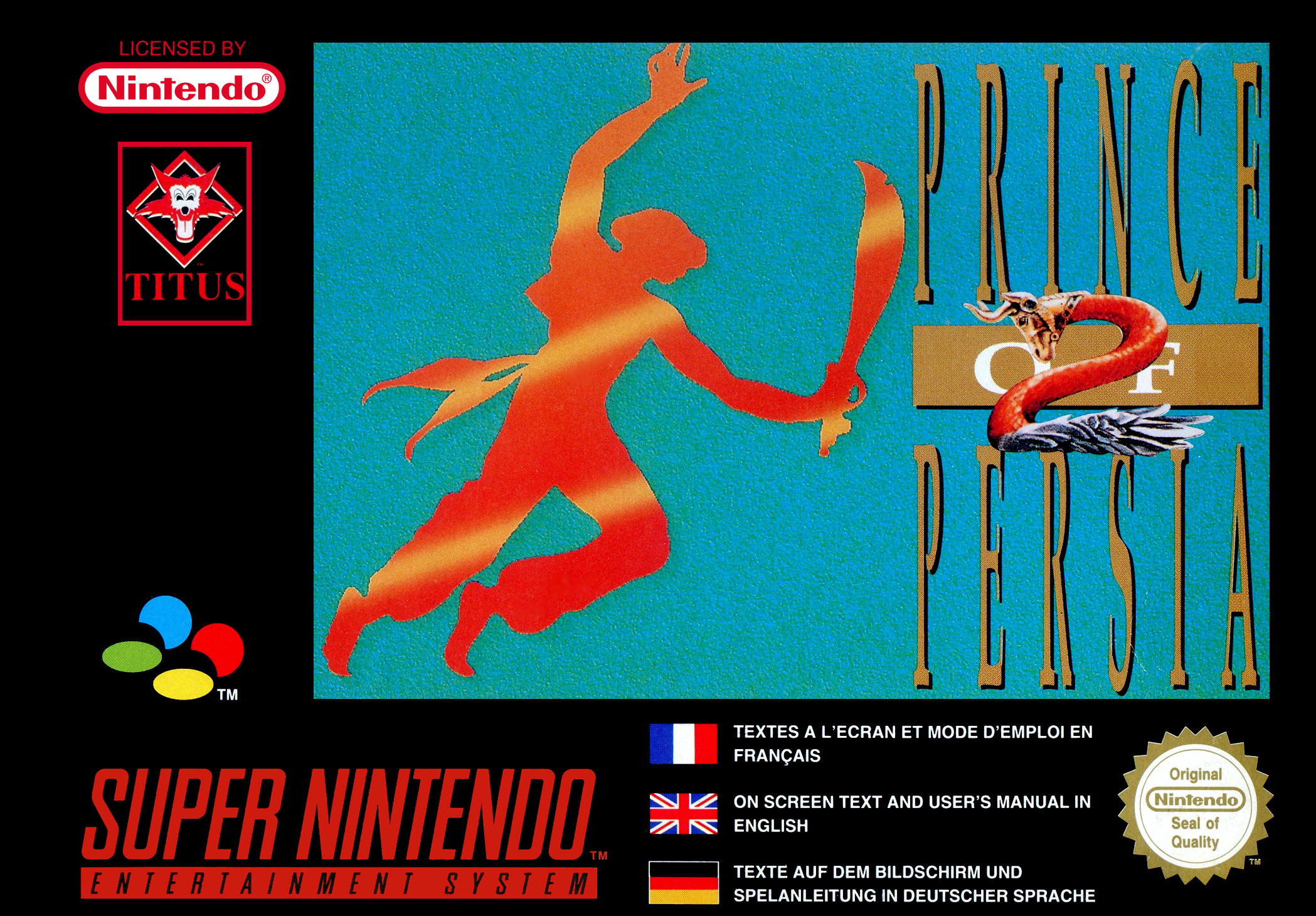 Game | Super Nintendo SNES | Prince Of Persia 2