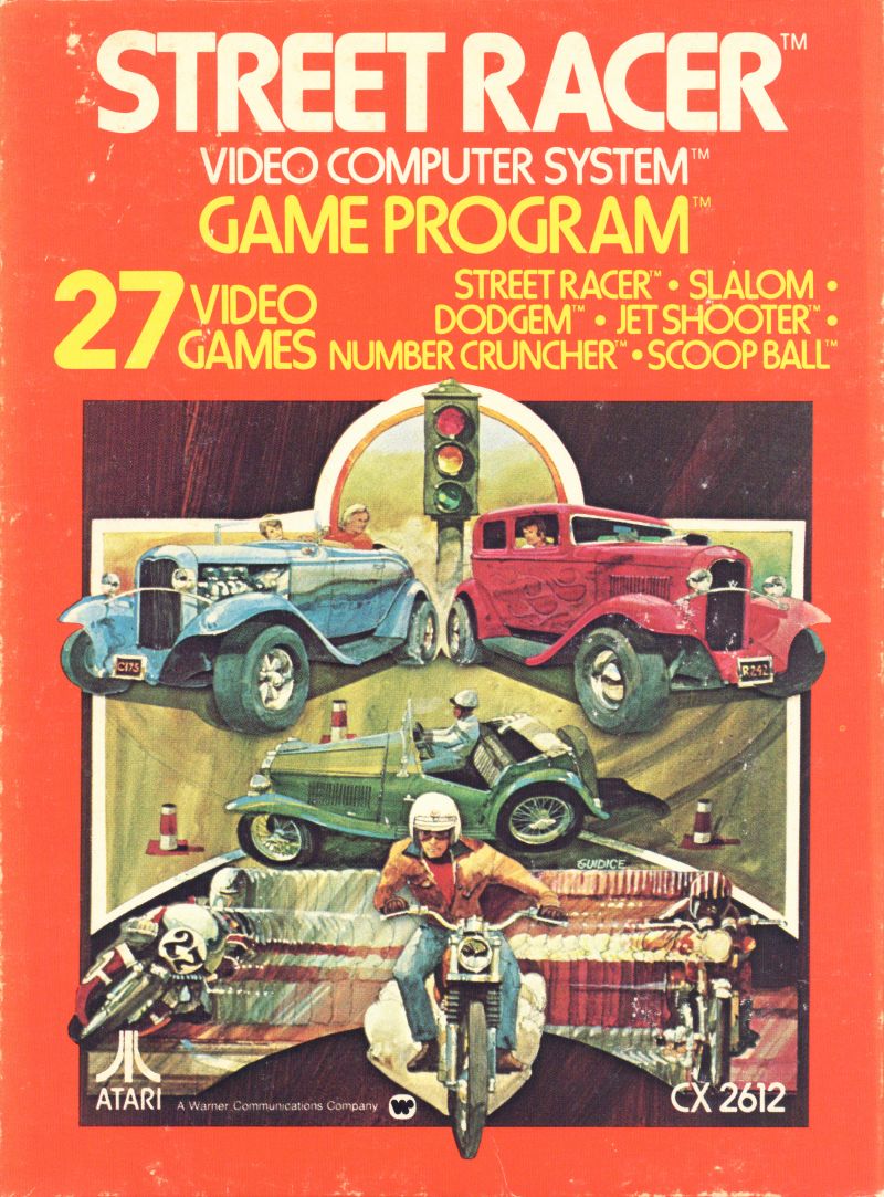 Game | Atari 2600 | Street Racer [Text Label]