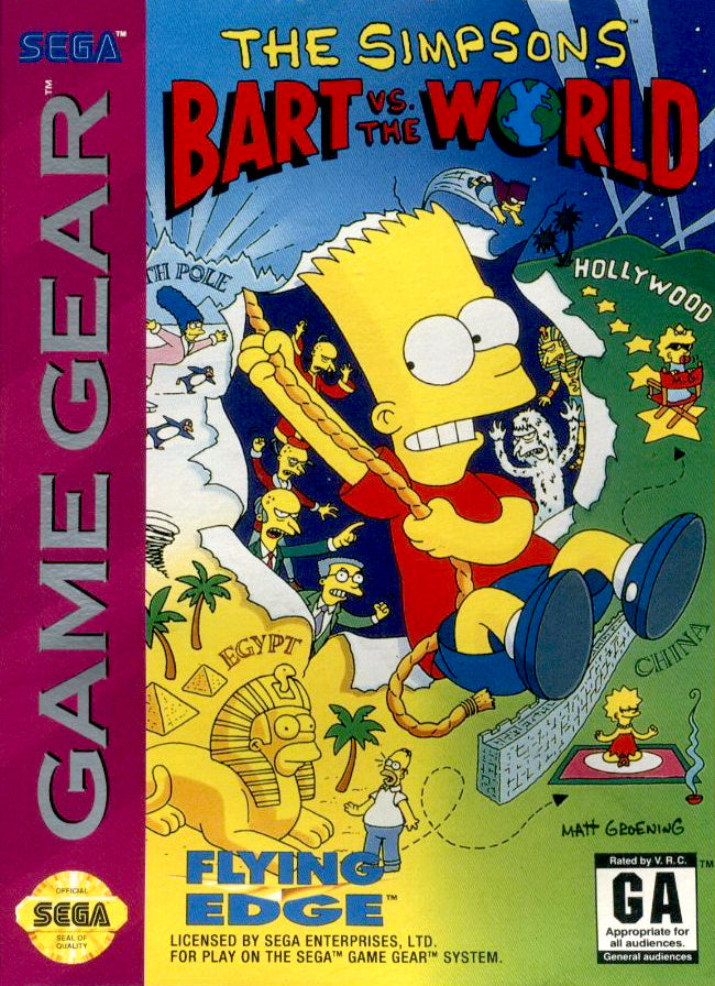 Game | SEGA Game Gear | The Simpsons Bart Vs The World