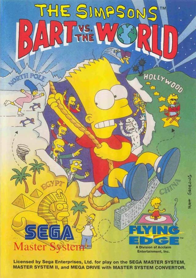 Game | Sega Master System | The Simpsons Bart Vs The World