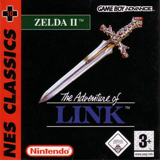 Game | Nintendo Gameboy  Advance GBA | Zelda II The Adventure Of Link [NES Classics]