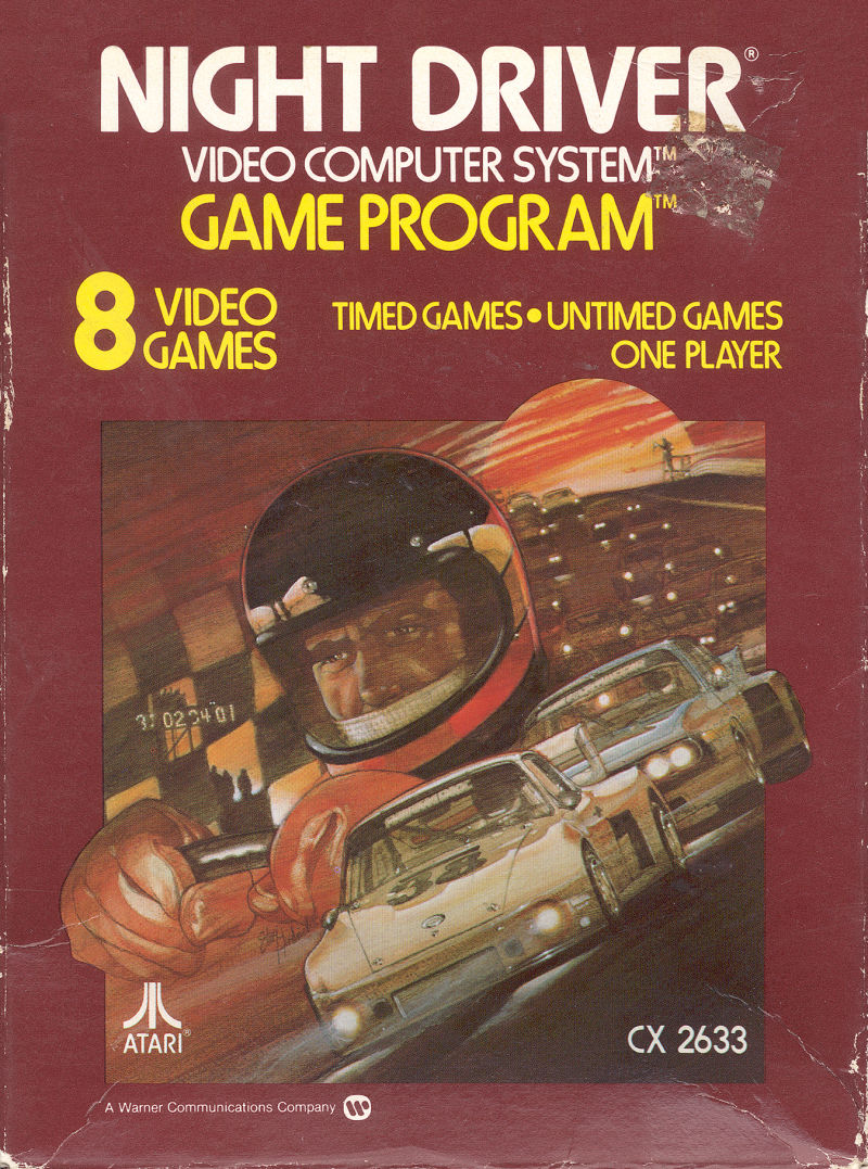 Game | Atari 2600 | Night Driver [Text Label]
