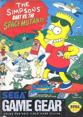 Game | Sega Game Gear | The Simpsons Bart Vs The Space Mutants