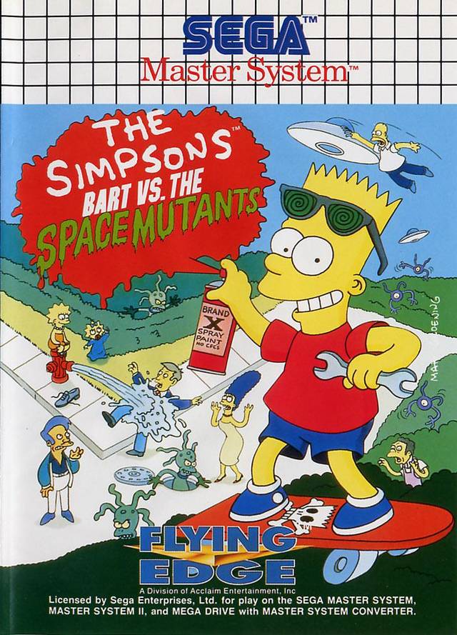 Game | Sega Master System | The Simpsons Bart Vs The Space Mutants