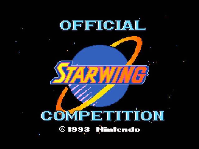 Game | Super Nintendo SNES | Starwing Competition