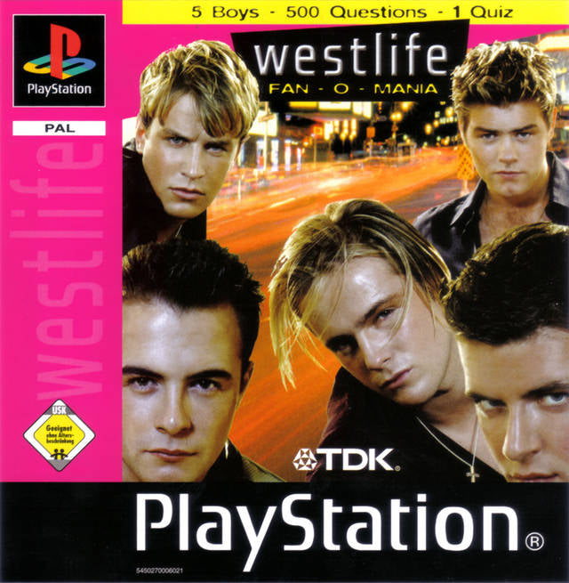 Game | Sony Playstation PS1 | Westlife Fan-O-Mania