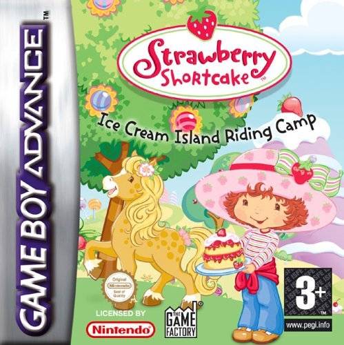 Game | Nintendo Gameboy  Advance GBA | Strawberry Shortcake: Ice Cream Island Riding Camp
