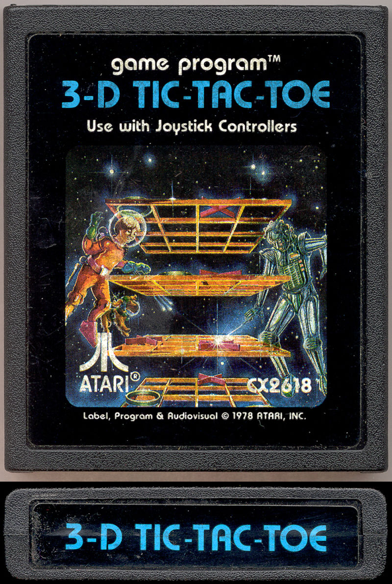 Game | Atari 2600 | 3D Tic Tac Toe [Text Label]