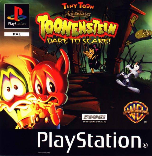 Game | Sony Playstation PS1 | Tiny Toon Adventures Toonenstein Dare To Scare