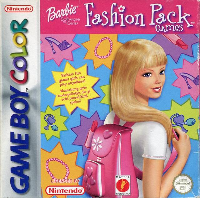Game | Nintendo Game Boy Color GBC | Barbie Fashion Pack Games