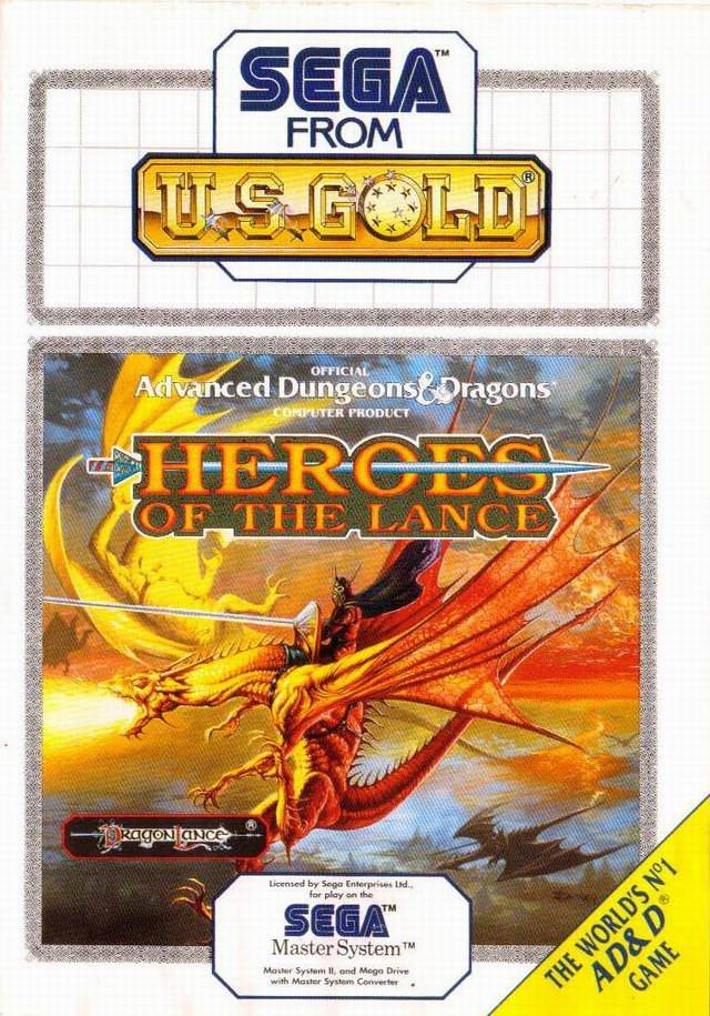 Game | Sega Master System | Advanced Dungeons & Dragons Heroes Of The Lance