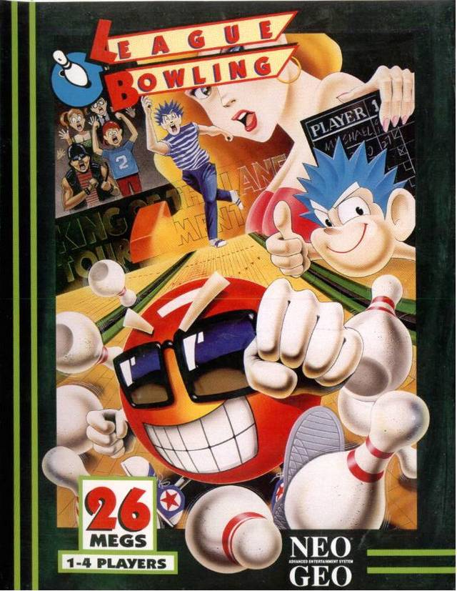 League Bowling - SNK Neo Geo AES - Version US Dog Tag - Complet - Très Bon état