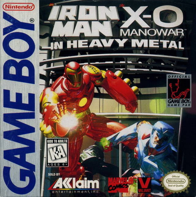 Game | Nintendo Gameboy GB | Iron Man X-O Manowar In Heavy Metal