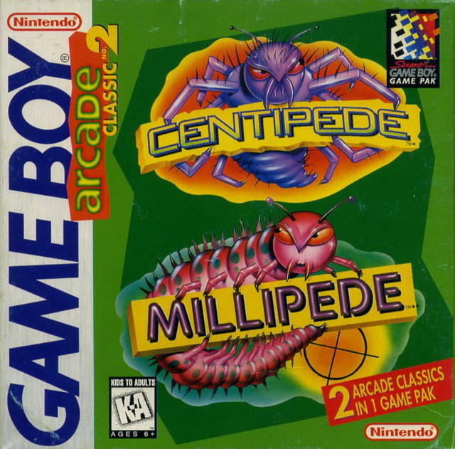 Game | Nintendo Gameboy GB | Arcade Classic 2: Centipede And Millipede