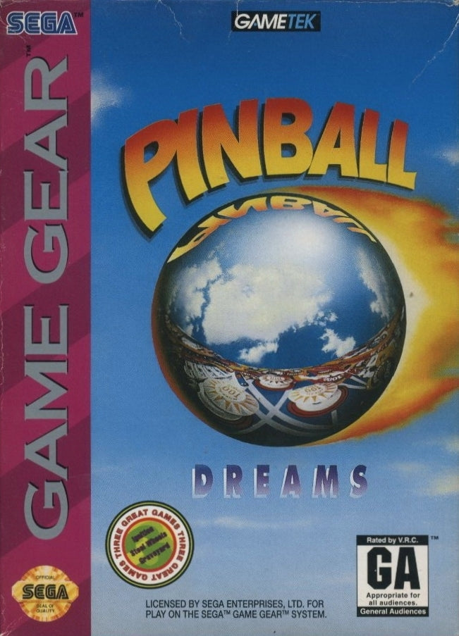 Game | SEGA Game Gear | Pinball Dreams