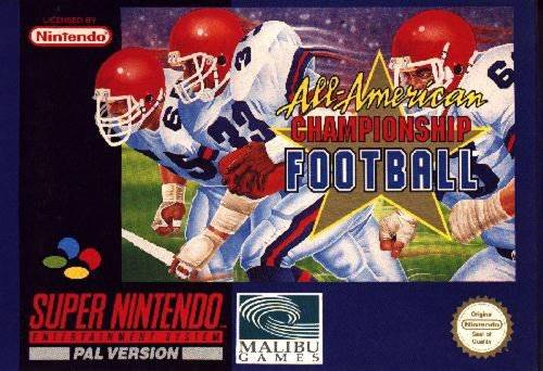 Game | Super Nintendo SNES | All-American Championship Football