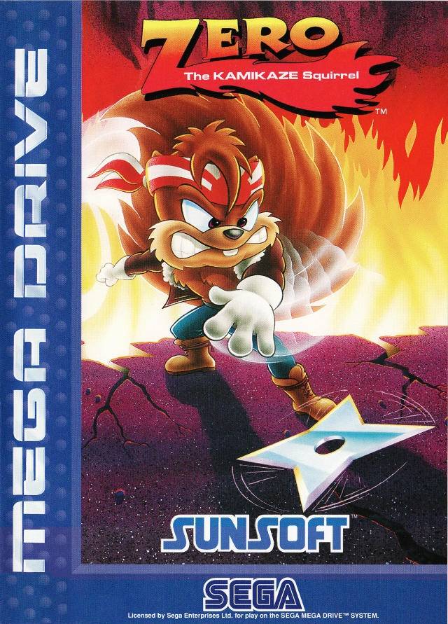 Game | Sega Mega Drive Genesis | Zero The Kamikaze Squirrel Sunsoft