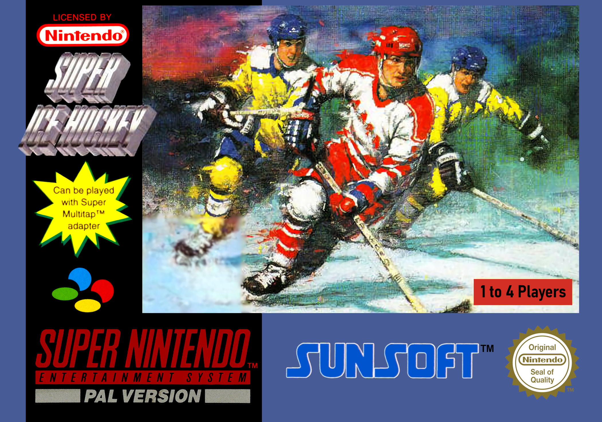 Game | Super Nintendo SNES | Super Ice Hockey