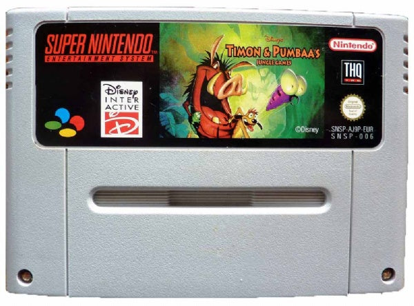 Game | Super Nintendo SNES | Timon And Pumbaa Jungle Games
