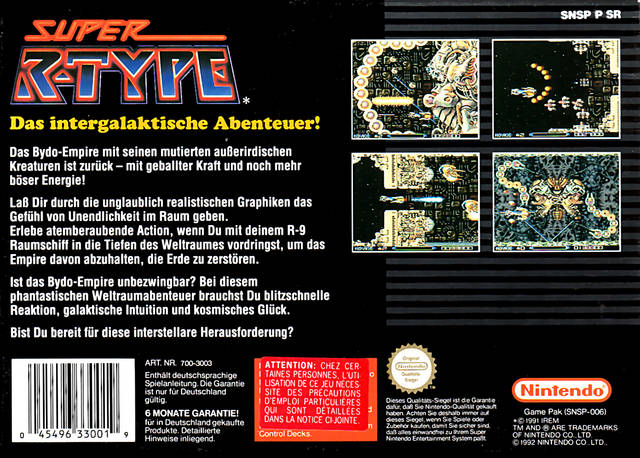 Game | Super Nintendo SNES | Super R-Type