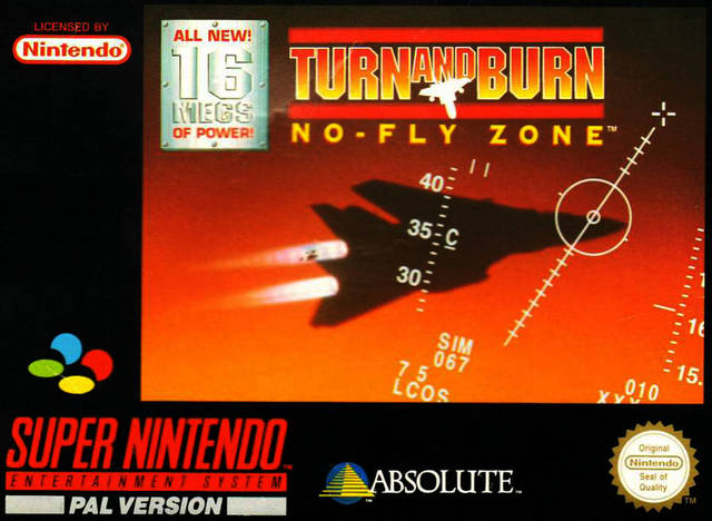 Game | Super Nintendo SNES | Turn And Burn No Fly Zone