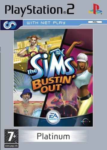 Game | Sony Playstation PS2 | The Sims Bustin Out [Platinum]