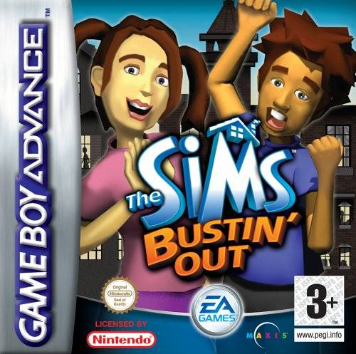 Game | Nintendo Gameboy  Advance GBA | The Sims Bustin' Out