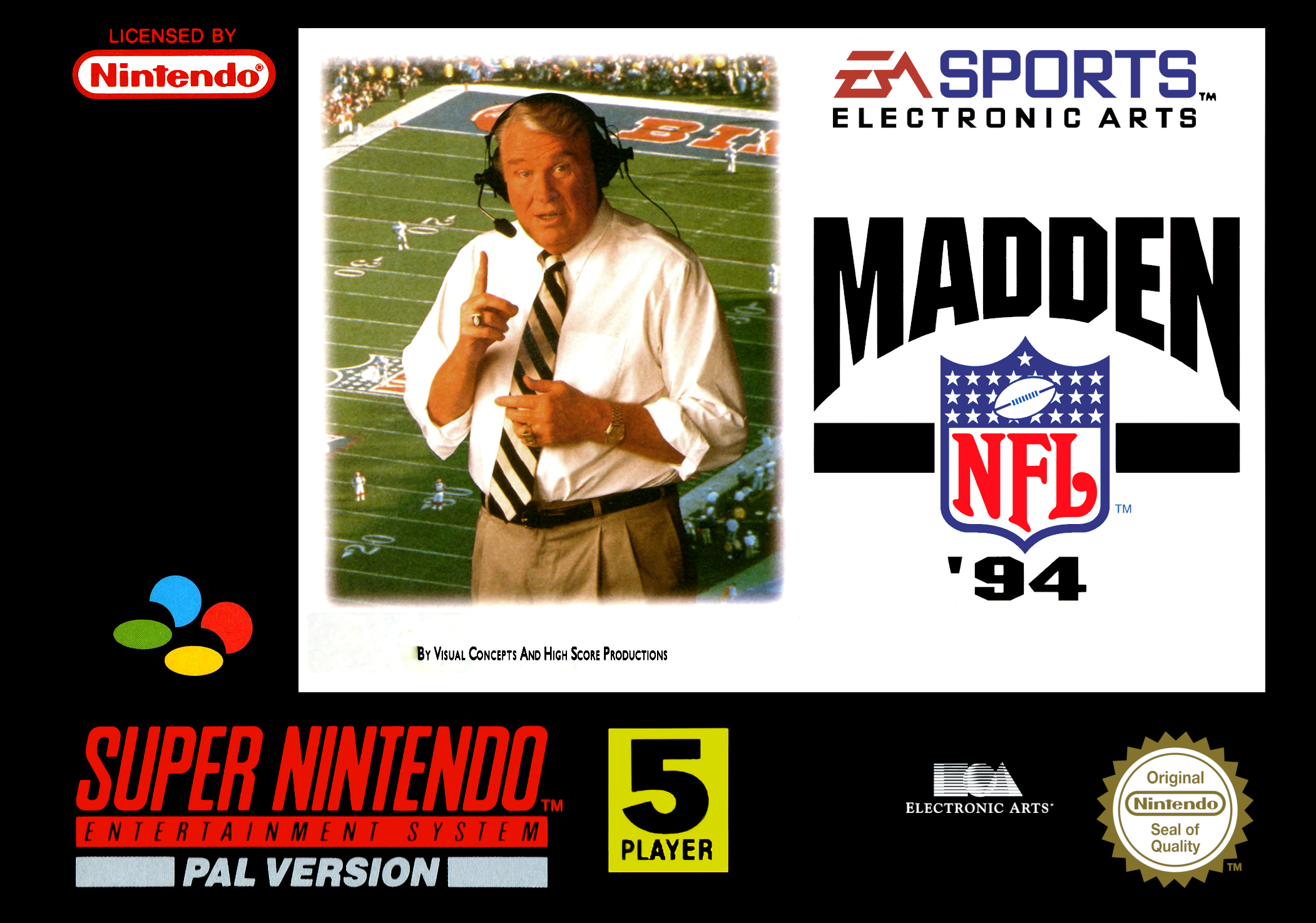 Game | Super Nintendo SNES | Madden NFL '94