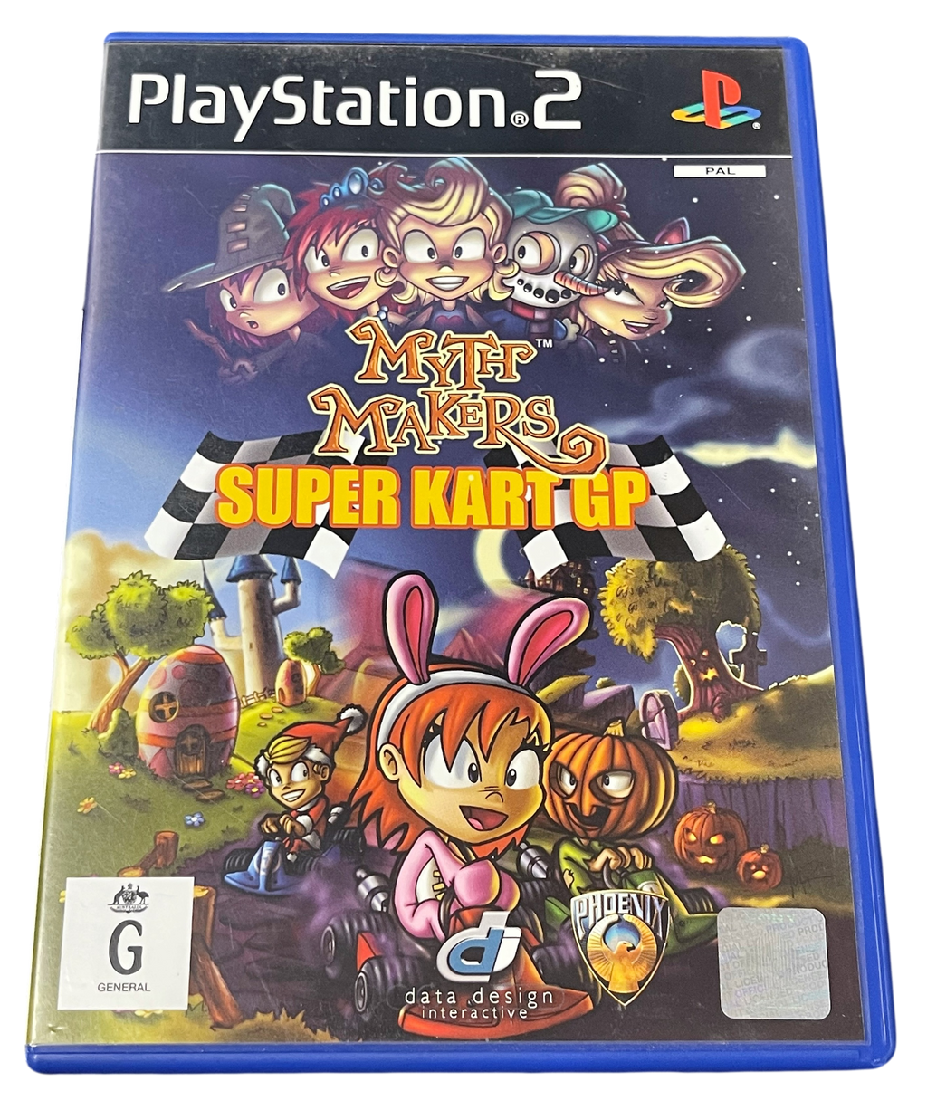 MYTH MAKERS SUPER KART GP SONY PLAYSTATION 2 PS2 EDITION PT PAL MYTH MAKERS SUPER KART GP SONY PLAYSTATION 2 PS2 EDITION PT PAL