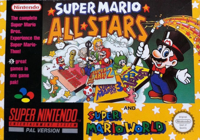 Game | Super Nintendo SNES | Super Mario All-stars and Super Mario World