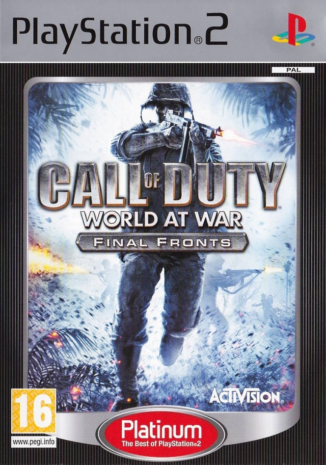 Game | Sony Playstation PS2 | Call Of Duty World At War Final Fronts [Platinum]