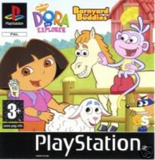 Game | Sony Playstation PS1 | Dora The Explorer Barnyard Buddies