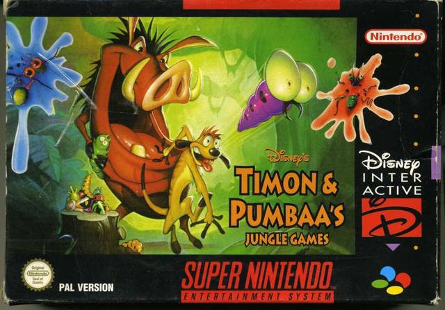 Game | Super Nintendo SNES | Timon And Pumbaa Jungle Games