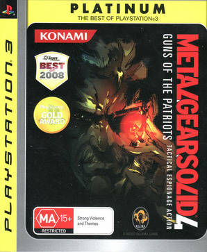 Game | Sony PlayStation PS3 | Metal Gear Solid 4: Guns Of The Patriots (Platinum)