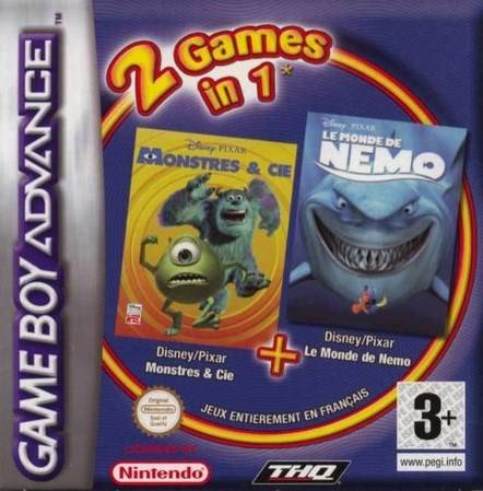 Game | Nintendo Game Boy Advance GBA | Monsters, Inc. + Finding Nemo