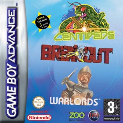 Game | Nintendo Gameboy  Advance GBA | Centipede & Breakout & Warlords