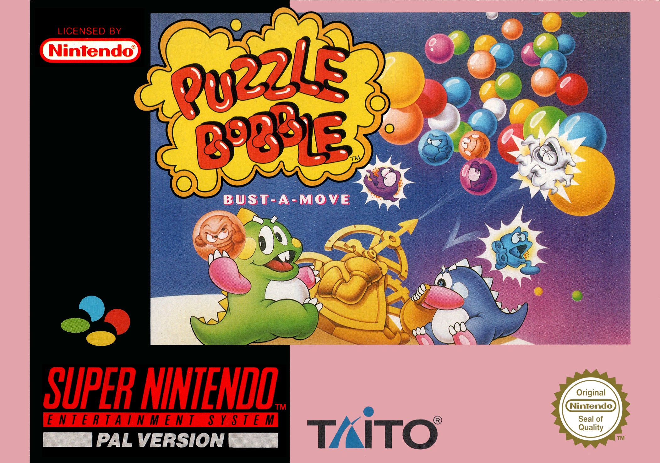 Game | Super Nintendo SNES | Puzzle Bobble