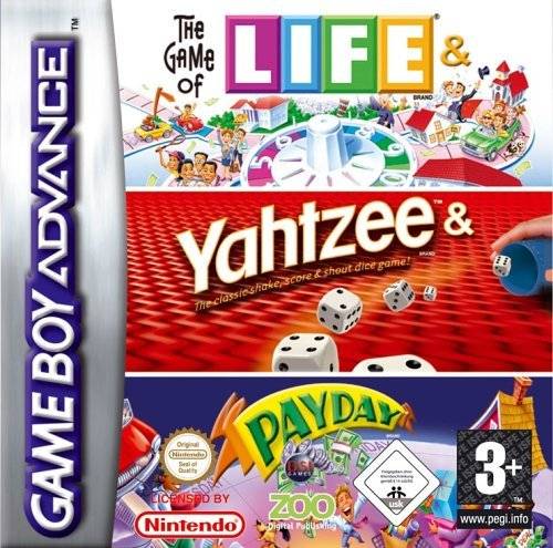 Game | Nintendo Gameboy  Advance GBA | Life & Yahtzee & Payday