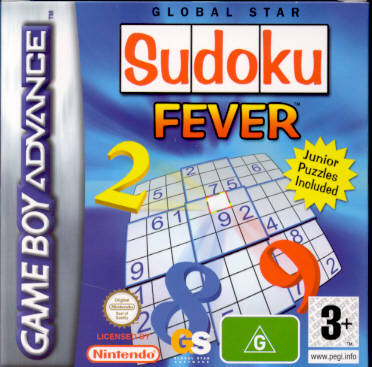 Game | Nintendo Gameboy  Advance GBA | Sudoku Fever