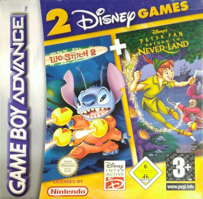 Game | Nintendo Gameboy  Advance GBA | Lilo & Stitch 2 + Peter Pan Return To Neverland
