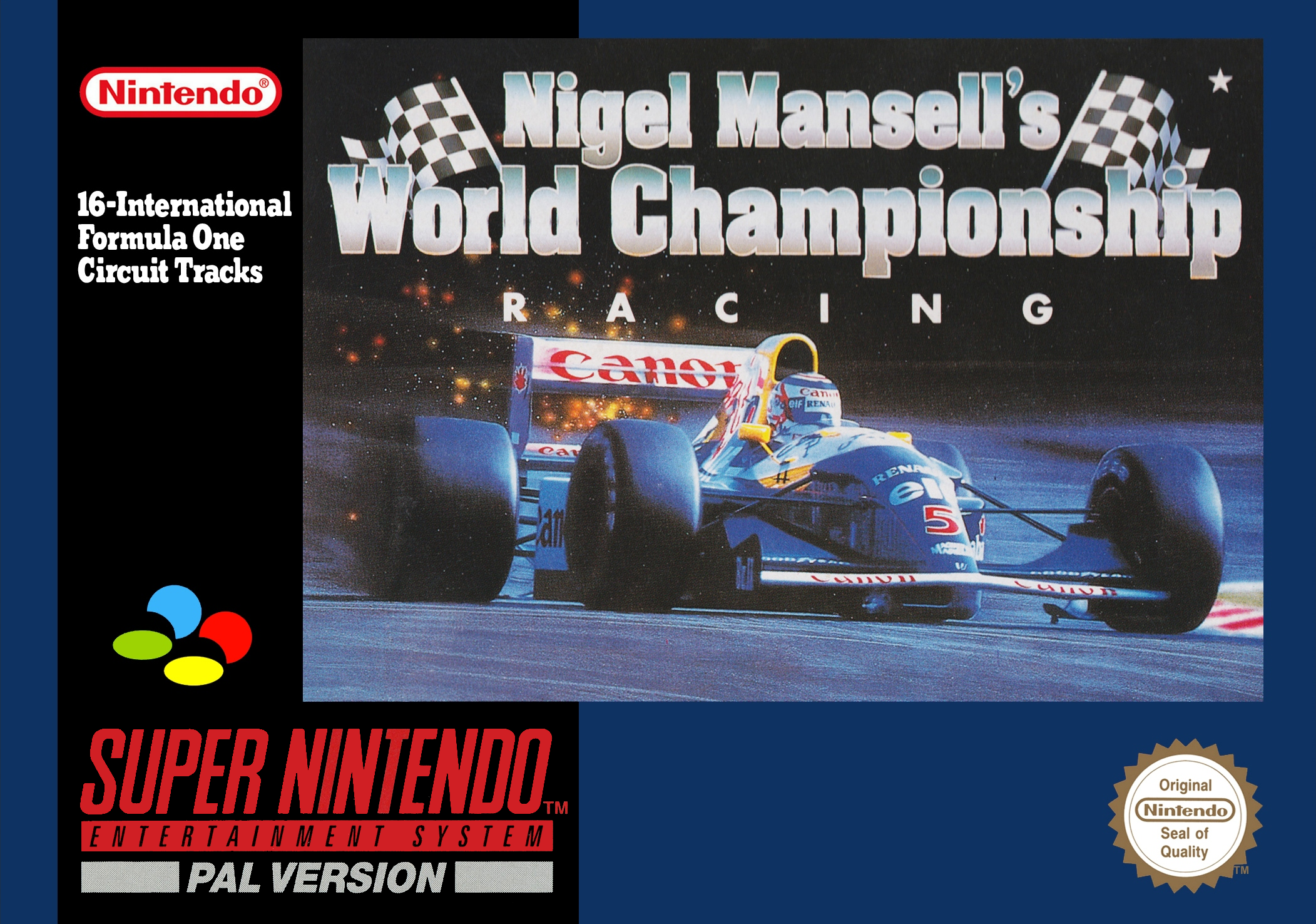 Game | Super Nintendo SNES | Nigel Mansell's World Championship Racing