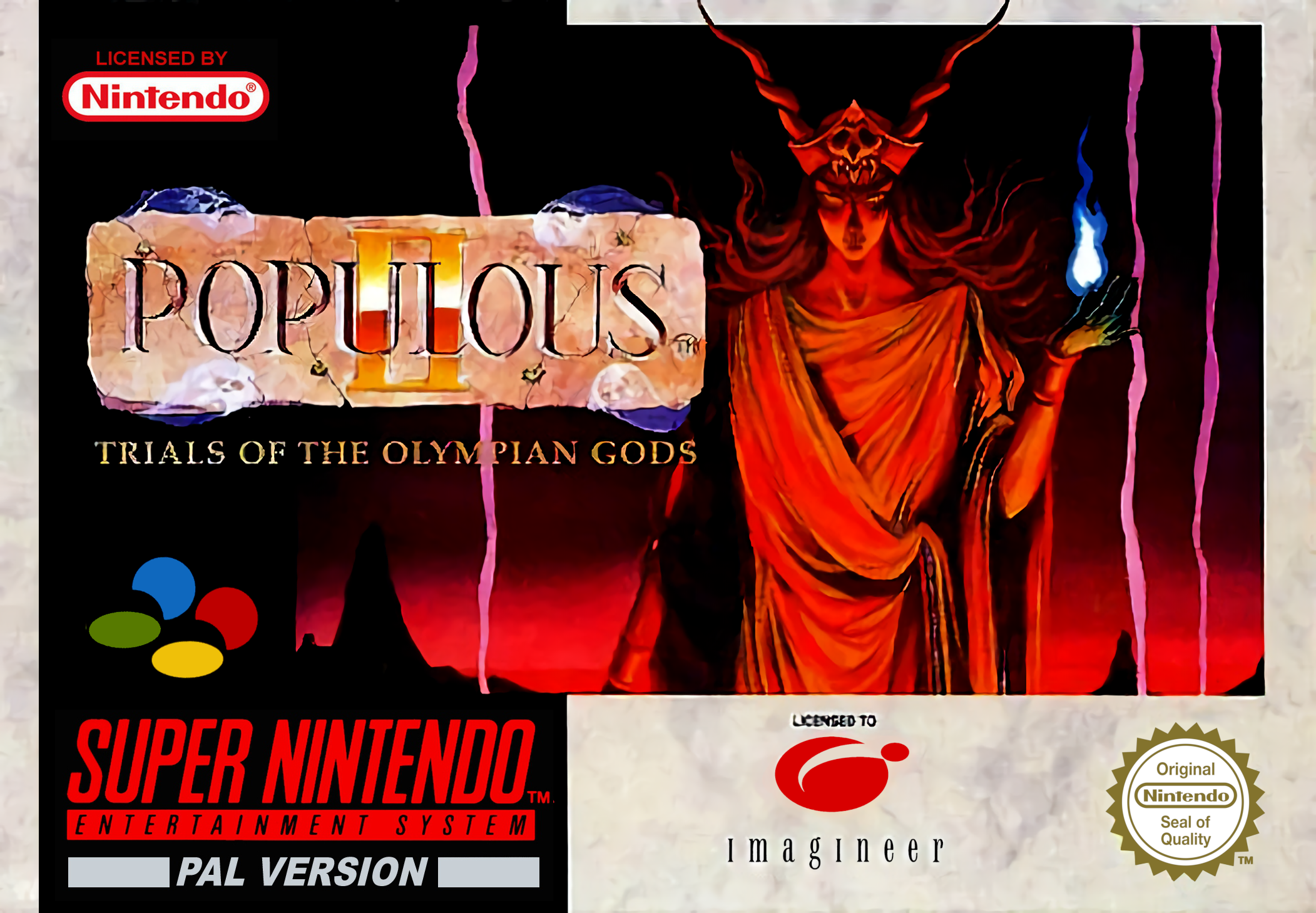 Game | Super Nintendo SNES | Populous II: Trials Of The Olympian Gods