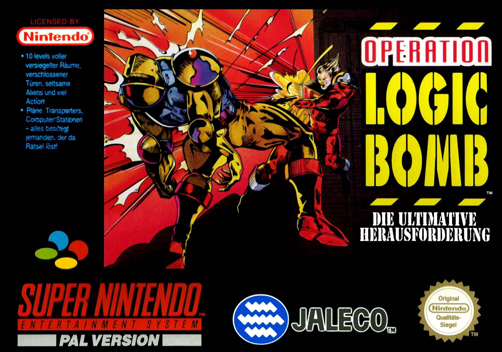 Game | Super Nintendo SNES | Operation Logic Bomb