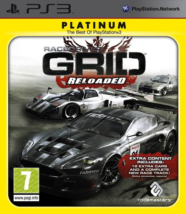 Game | Sony PlayStation PS3 | Racedriver GRID: Reloaded (Platinum)
