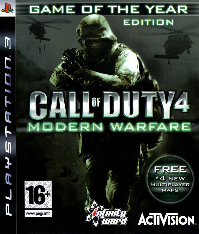 Game | Sony Playstation PS3 | Call Of Duty 4 Modern Warfare [Game Of The Year]