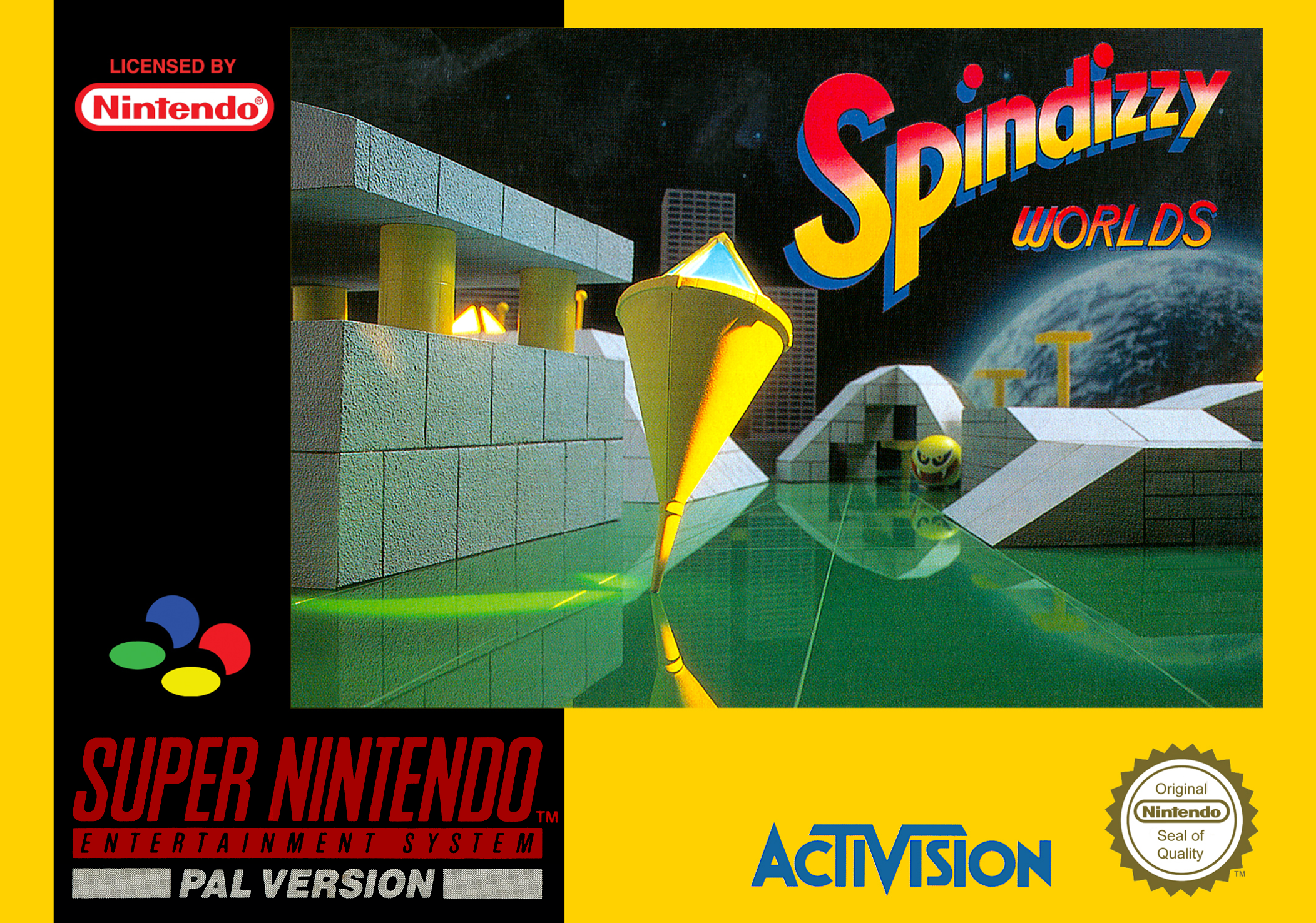 Game | Super Nintendo SNES | Spindizzy Worlds