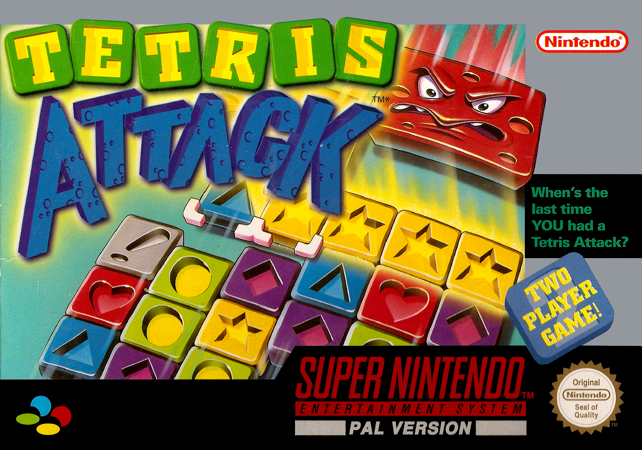 Game | Super Nintendo SNES | Tetris Attack PAL