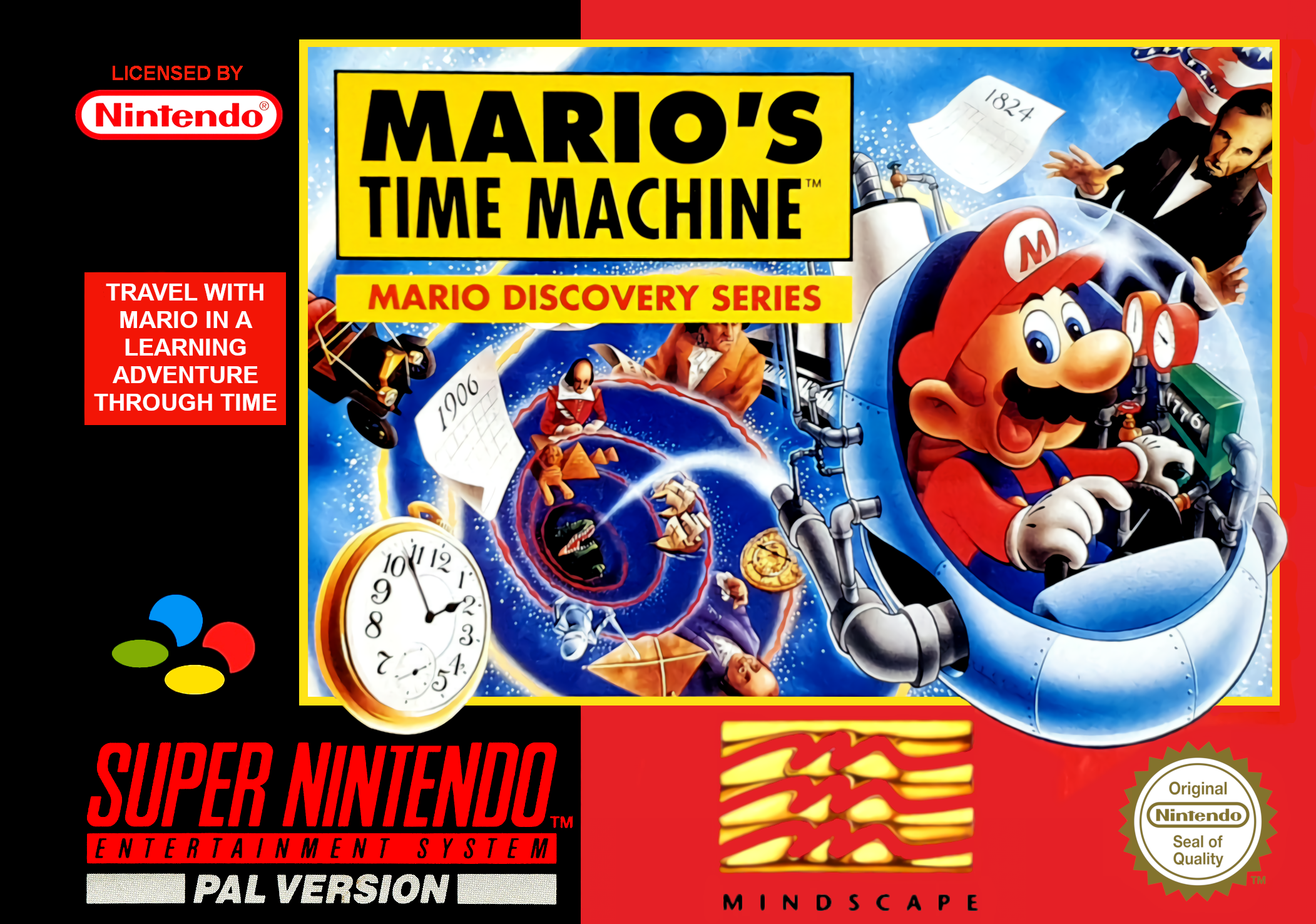 Game | Super Nintendo SNES | Mario's Time Machine