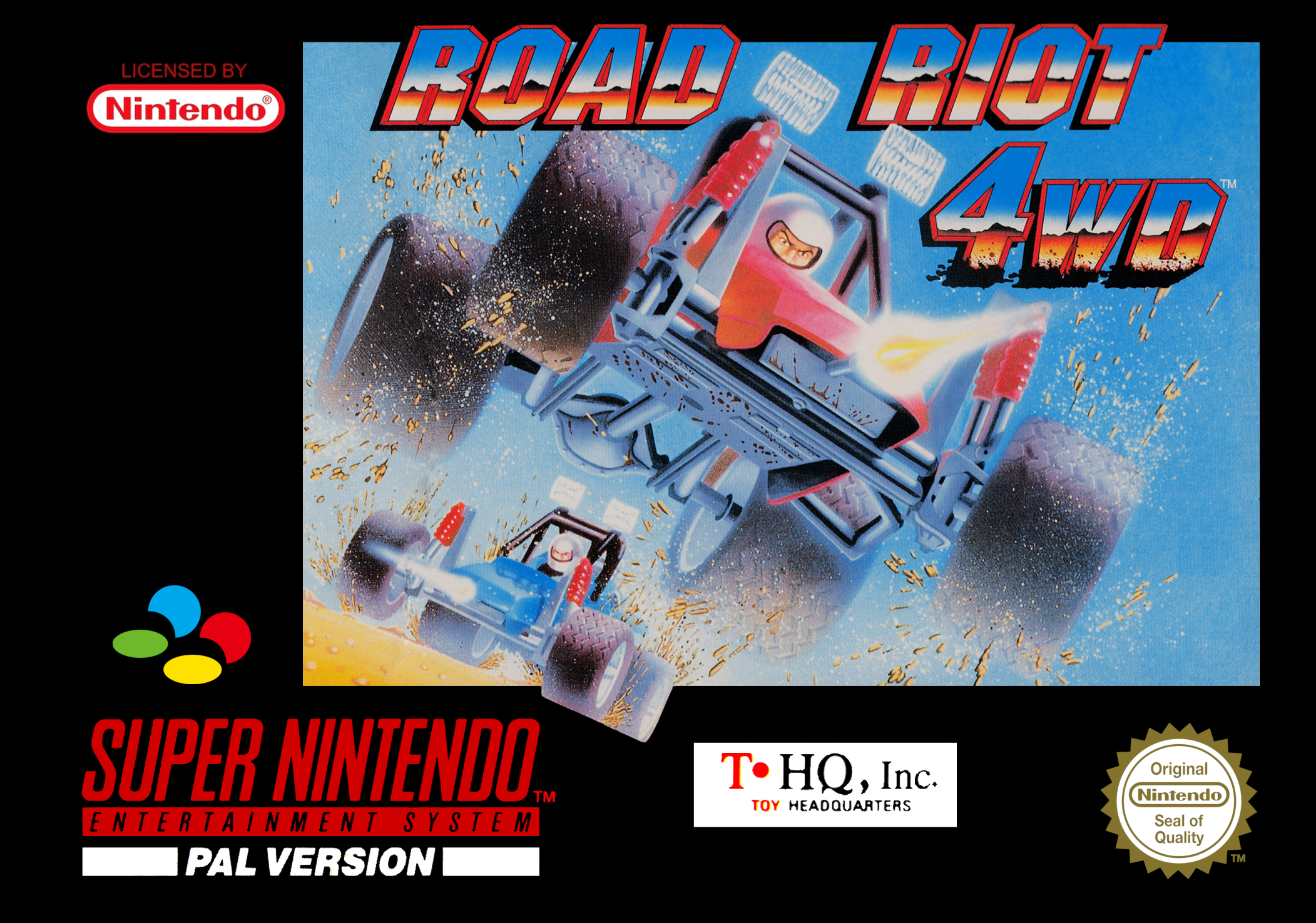 Game | Super Nintendo SNES | Road Riot 4WD